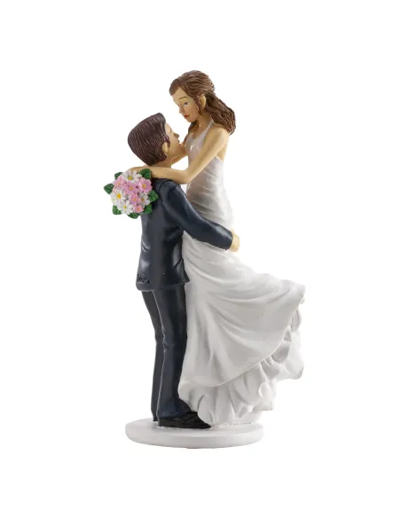 Figura novios Novia en brazos 18 cm