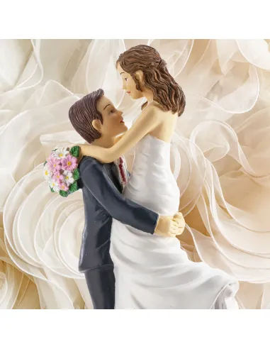 Figura novios Novia en brazos 18 cm