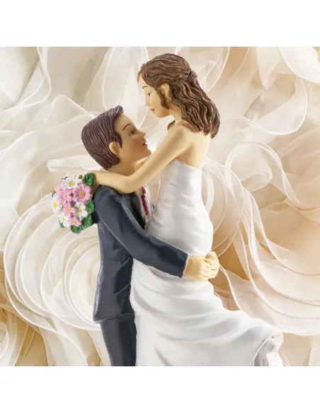 Figura novios Novia en brazos 18 cm