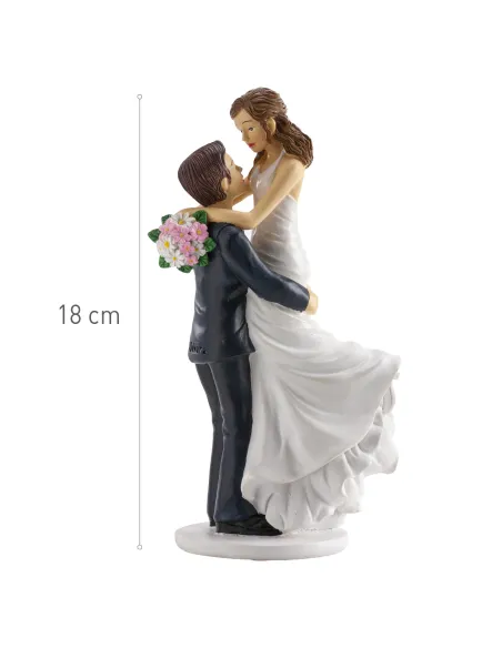Figura novios Novia en brazos 18 cm