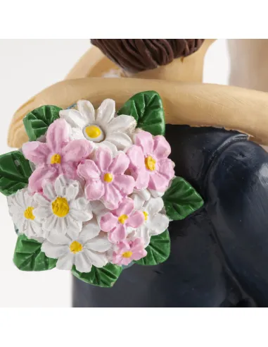 Figura novios Novia en brazos 18 cm