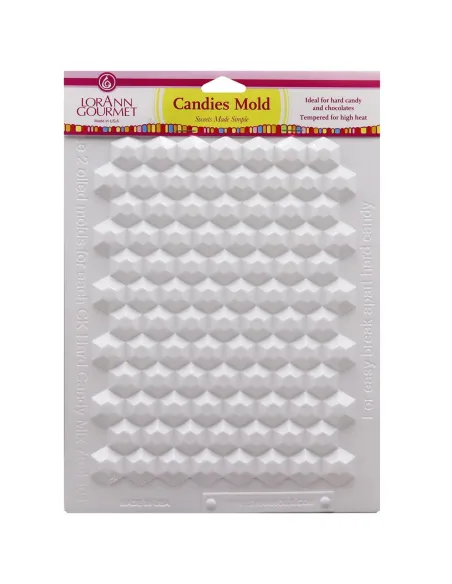 Molde hexagonal para Isomalt y chocolate LorAnn