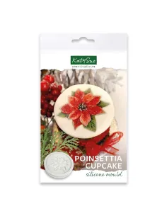 Molde silicona para cupcakes Poinsettia Katy Sue