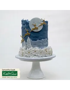 Molde silicona para cupcakes Poinsettia Katy Sue 2