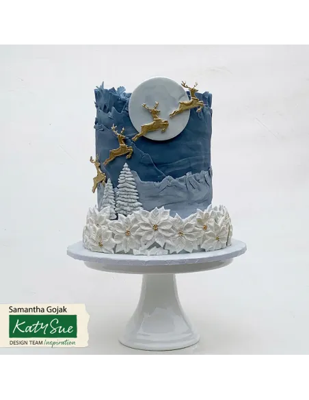 Molde silicona para cupcakes Poinsettia Katy Sue