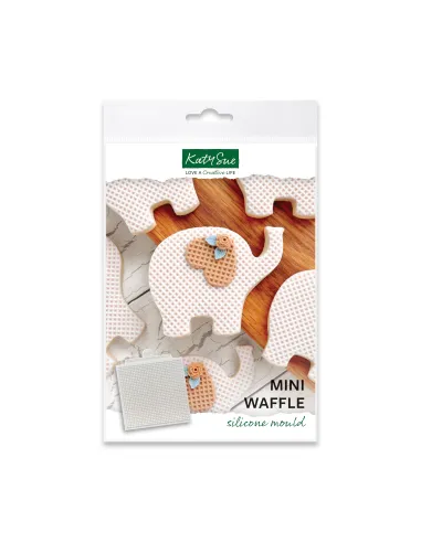 Molde de silicona Textura Mini gofre Katy Sue