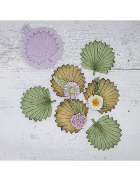 Molde silicona Hoja de Palmera en abanico Karen Davies