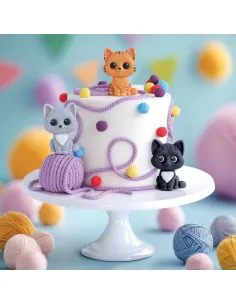 Molde silicona Gato Katy Sue 2