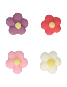 Set 32 decoraciones de azúcar mini Flores Colores Funcakes 2