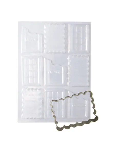 Set cortador galletas rectangular y molde para chocolate ScrapCooking