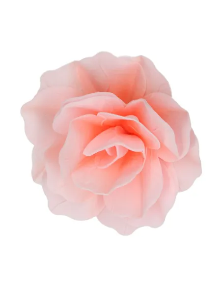 Flor de oblea Rosa Pastella rosa 12,5 cm Funcakes