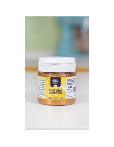 Pintura metalizada Dorada 35 ml Azucren