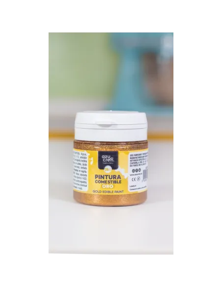 Pintura metalizada Dorada 35 ml Azucren