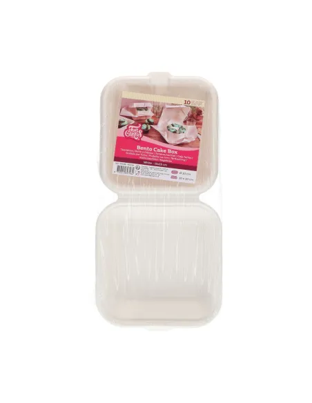 Set 10 cajas para mini tartas Bento 15 x 15 cm Funcakes