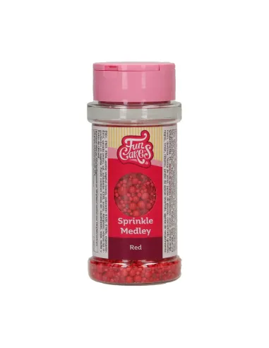 Sprinkles mix Rojo 70 g Funcakes