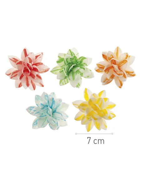 Set 10 Flores artísticas de oblea Dekora