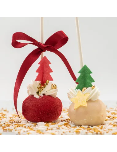 Set 26 Decoraciones de oblea Abetos y Estrellas de Navidad Dekora