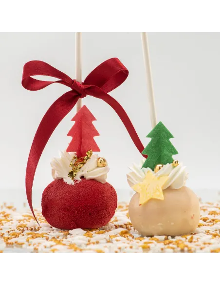 Set 26 Decoraciones de oblea Abetos y Estrellas de Navidad Dekora