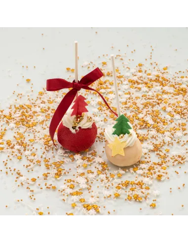 Set 26 Decoraciones de oblea Abetos y Estrellas de Navidad Dekora