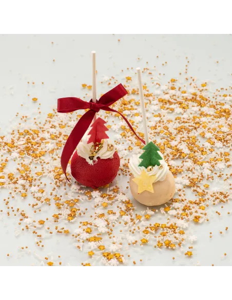 Set 26 Decoraciones de oblea Abetos y Estrellas de Navidad Dekora