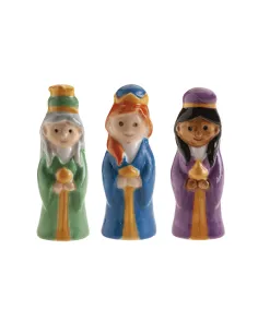 Set 3 figuras roscón Navidad Damas de Oriente Dekora