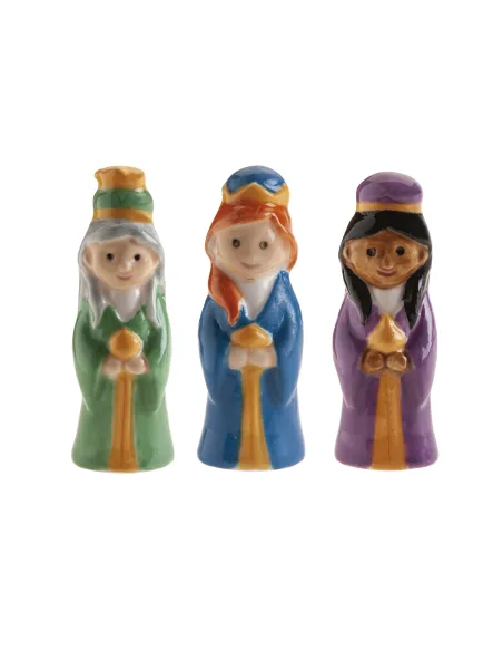 Set 3 figuras roscón Navidad Damas de Oriente Dekora