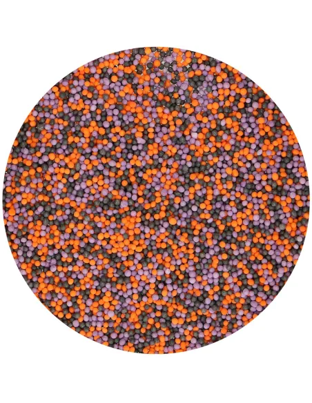 Nonpareils naranja, lila, negro Halloween 80 g