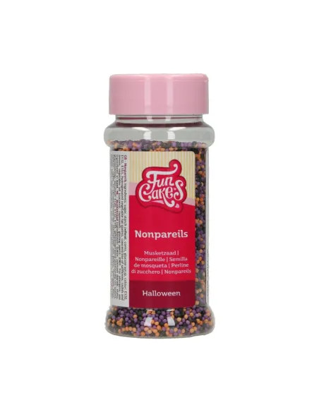 Nonpareils naranja, púrpura, negro Halloween 80 g