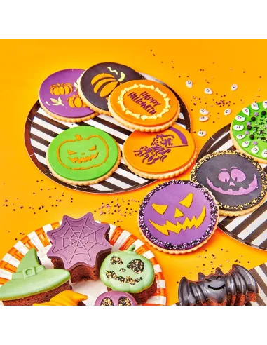 Set 20 stencils 8,5 cm Halloween Wilton