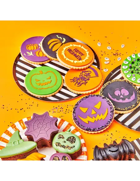 Set 20 stencils 8,5 cm Halloween Wilton