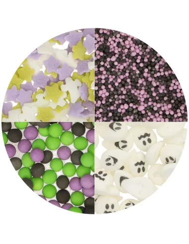 Sprinkles mix 4 en 1 Halloween Espeluznante Wilton
