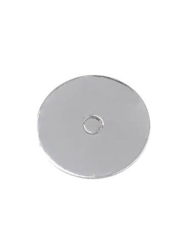Set 10 Discos redondos perforados plata 10 cm Loyal