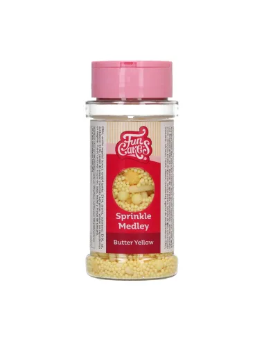 Sprinkles mix Amarillo Pastel 70 g Funcakes