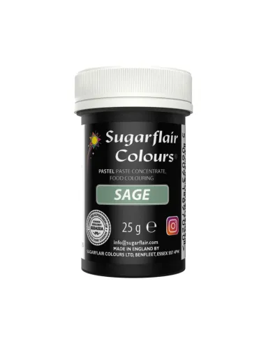 Colorante en pasta Verde Salvia Pastel Sugarflair