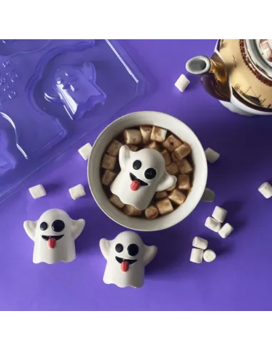 Molde para chocolate Mini Fantasma 3 piezas BWB