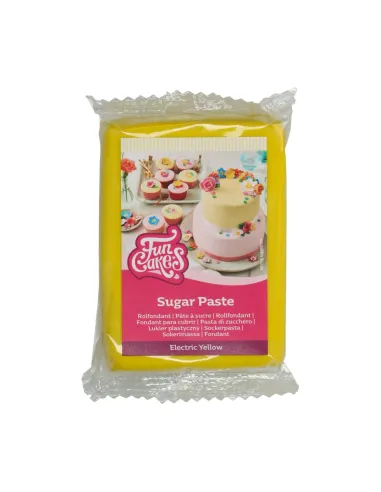 Fondant Funcakes Amarillo Eléctrico 250 g