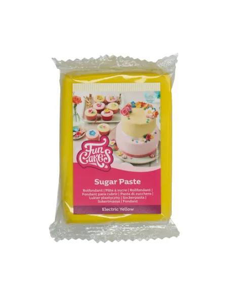 Fondant Funcakes Amarillo Eléctrico 250 g