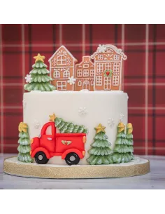 Molde silicona Casas Holandesas Navidad Karen Davies 2