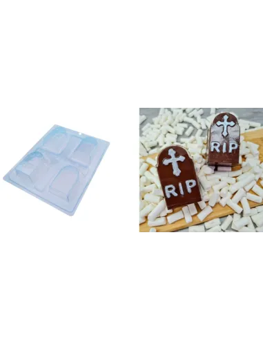 Molde para chocolate Lápida 3 piezas BWB