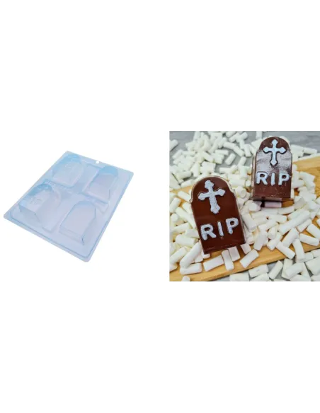 Molde para chocolate Lápida 3 piezas BWB