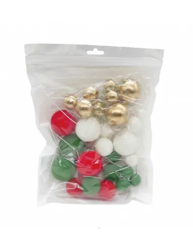 Set 32 Bolas Decorativas mix Navidad Azucren