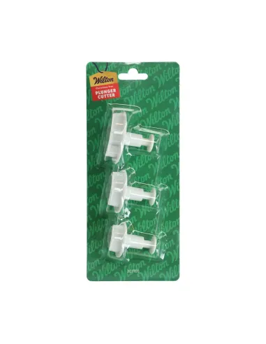 Set 3 cortadores con expulsor Árbol de Navidad Wilton