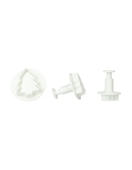 Set 3 cortadores con expulsor Árbol de Navidad Wilton