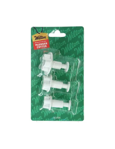 Set 3 cortadores con expulsor Muñeco de Jengibre Navidad Wilton