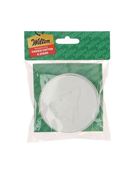 Cortador de galletas y sello Árbol de Navidad Wilton