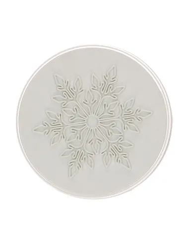 Cortador de galletas y sello Copo de Nieve de Navidad Wilton