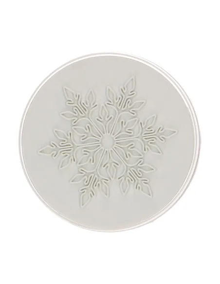 Cortador de galletas y sello Copo de Nieve de Navidad Wilton