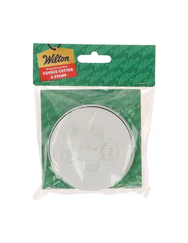 Cortador de galletas y sello Muñeco de Jengibre Navidad Wilton