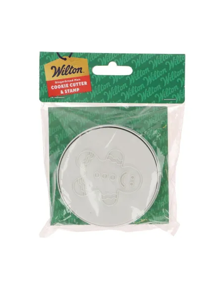 Cortador de galletas y sello Muñeco de Jengibre Navidad Wilton