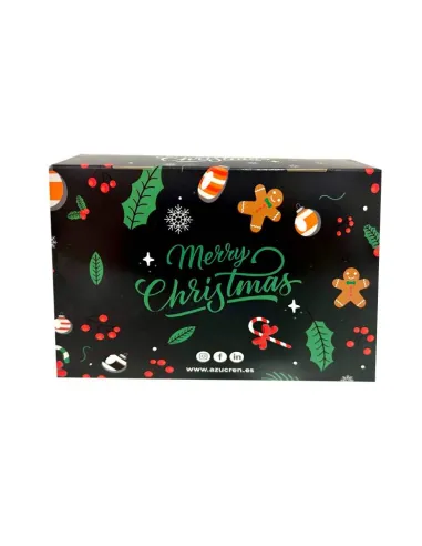 Caja 6 cupcakes roja y verde con ventana Navidad Azucren